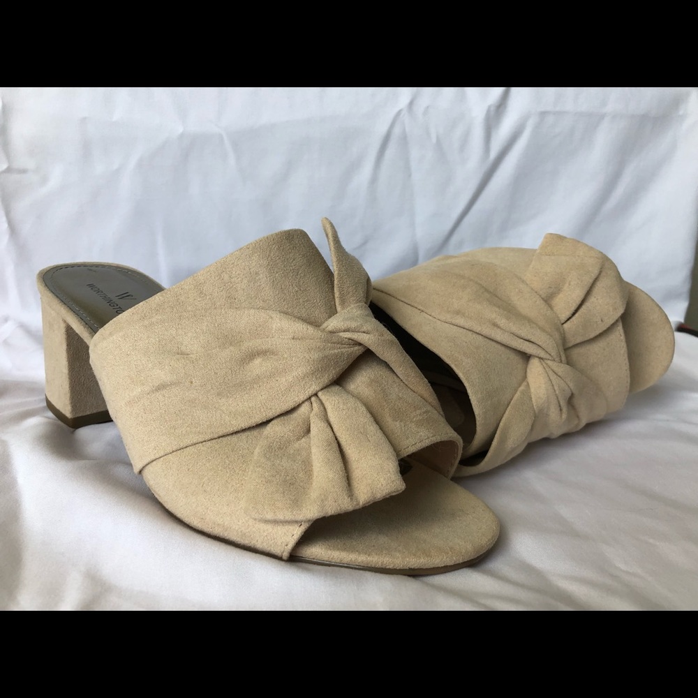 Wothington Beige Mule Sz 8.5W